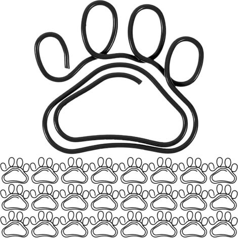 50 trombones en forme de griffe chat, métal noir, originaux et (1/5)