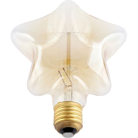 Vintage E27 Sternlampe, dekorative Pentagramm-Glühbirne für Cafés, Retro-Leuchte 220V, für warmes Ambiente (1/5)