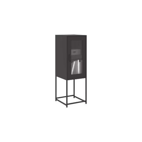 Buffet noir 36x39x107 acier laminé à froid (1/5)