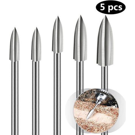 Pièces Fraise Outils De Sculpture Gravure Fraises Rotatives pour sculpture sur Bois Carbure de Tungstène Coupe Double Fraise Rotative Meulage Fraise En Acier Couteau Outil de Sculpture (1/5)