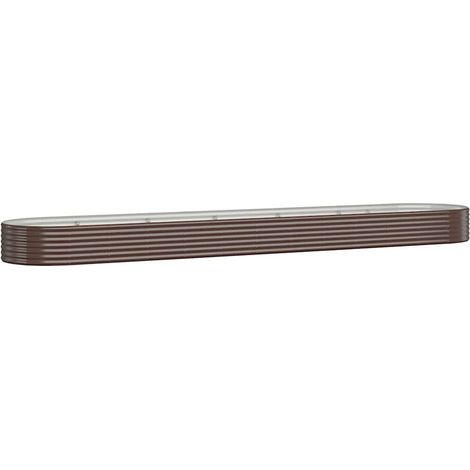 Maison Exclusive - Hochbeet Verzinkter Stahl 507x100x36 cm Braun (1/5)
