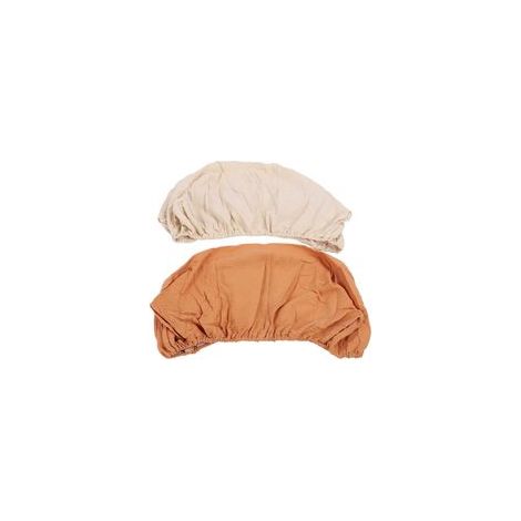 Lot de 2 draps-housses pour berceau, doux, respirants et extensibles en coton, pour berceau ovale, rectangulaire ou en forme de sablier.