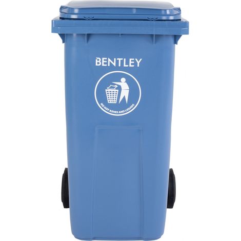 Poubelle Bleu en Polypropylène, 240L sur roulettes ( Prix pour 1 )