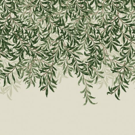 William Morris at Home Willow Bough Greens Fototapete 400x250cm (1/4)