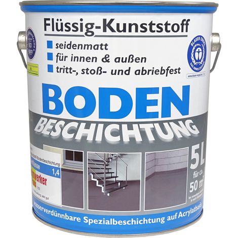 Wilckens Flüssig-Kunststoff Bodenbeschichtung 5 Liter Rotbraun 12631900090
