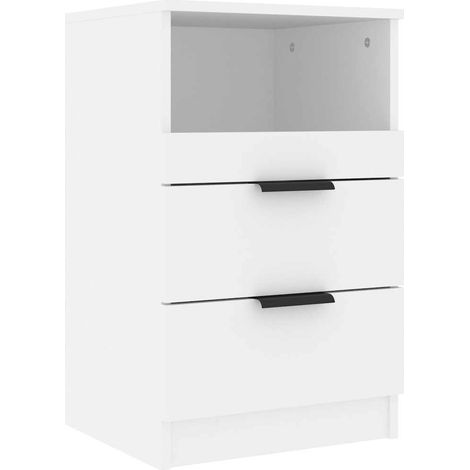 Maison Exclusive - Comodino a Muro Bianco in Legno Multistrato