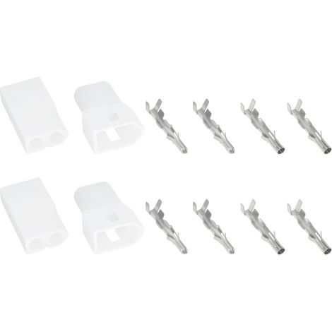 2 Kits Prise Mâle/Femelle 2 Pions et Bornes 03-09-2022 03-09-1022 Compatible avec pour Câbles Jusqu'à 2mm² Voiture Moto (1/5)