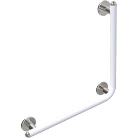 Maniglia angolare 51,5x51,5 bgano disabili bianco opaco goman (1/3)