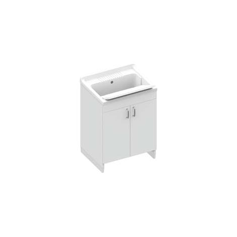 LAVATOIO IN LEGNO NOBILITATO E ASSE IN POLIPROPILENE  cm.60x50x85h.    MONGARDI