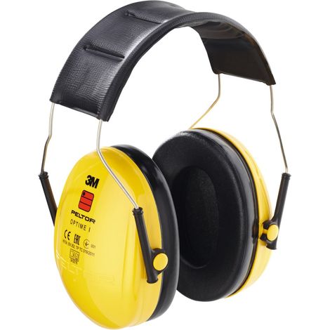 3M Peltor Optime I Cuffia Antirumore Gialla Confortevole