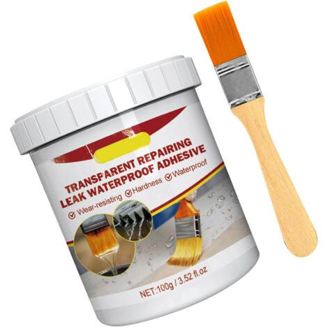 Agent de Revêtement Imperméable Transparent, Prévention Efficace des Fuites, Mastic Isolant étanche, Colle Imperméabilisante Longue Durée Non Toxique pour Salle de Bain (1/5)