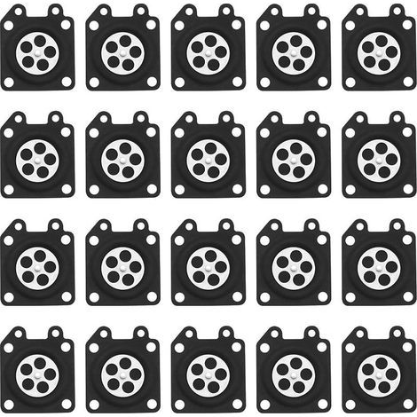20 pièces tronçonneuse carburateur diaphragme joint 95-526-8, 95-526-9, 95-526 compatible avec les moteurs à carburateur Walbro WTA WA WT série (1/5)