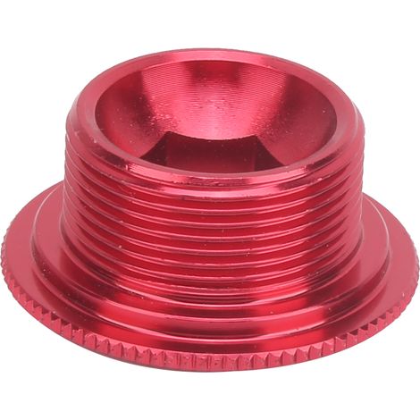 Bouchon de Pédalier M20 en Alliage d'Aluminium Rouge pour VTT et Vélo de Montagne - 2 pièces (1/5)