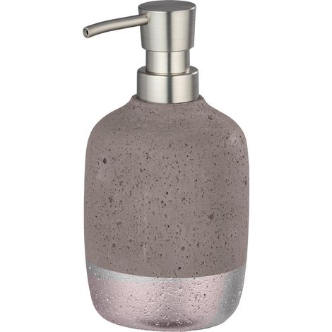 Distributeur de savon en béton MAUVE