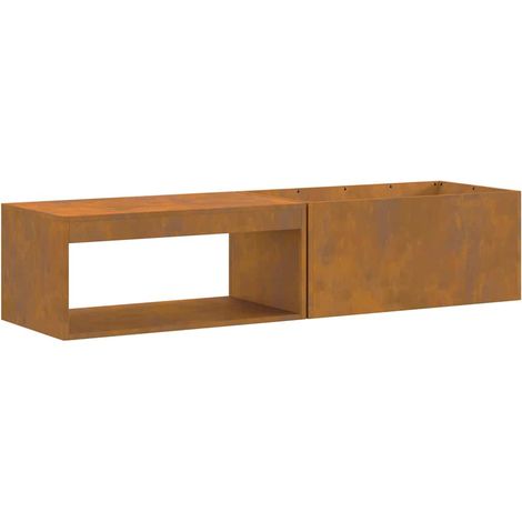 Hoguera Marrón 160 x 45 x 35 cm Acero vidaXL (1/5)