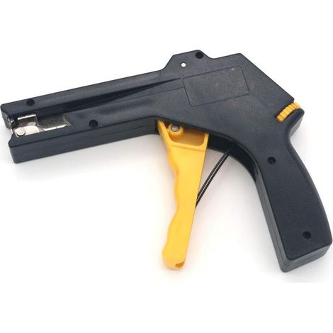 2 en 1 Nylon Plastique Câble Fixation et Coupe Gun Heavy Duty Cable Tie Gun pour Nylon Attaches Fixation et Outil de Coupe (1/4)