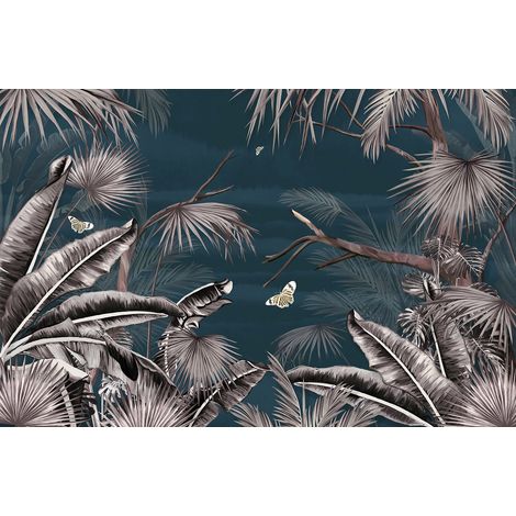 Papier peint panoramique - Forêt Tropicale - 130 cm x 85 cm (1/2)