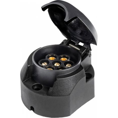 Conector de enganche de remolque de plástico de 7 pines amio-01258 (1/2)