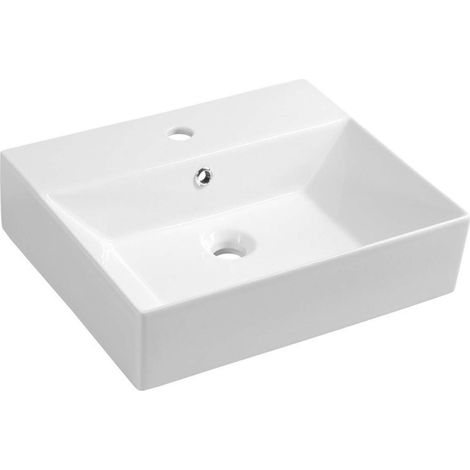 Aqualine Sistema - Waschtisch 50x42 cm, weiß 10SF50051