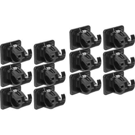 12 Pcs Clip Crochets De Rangement Auto-Adhésifs Porte-Serviettes Suspendus Porte-Serviettes Draperie Maison Tige Utiliser Pince Support Mura (1/5)