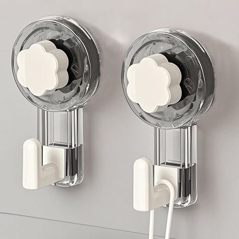 Handtuchhaken für Bad, extra starke Saugnapfhaken (62 mm), wiederverwendbar für Bad, Küche, Camping und Auto (1/5)