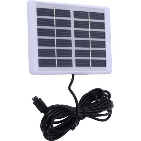 Panneau solaire polycristallin 1.2W 6V avec port Micro USB pour chargeur solaire portable (1/5)