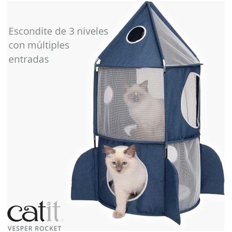 Cohete de juego plegable para gatos Catit Vesper Rocket (1/3)
