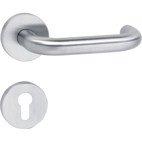 Maniglia per porta 111XAH11.130 acciaio inox XA per spessore porta 38,1 - 48,0 mm PZ tonda DIN sinistra / destra HEWI (1/4)
