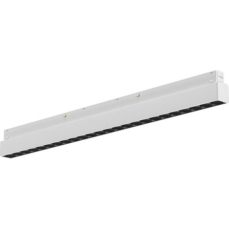 Module Led Linéaire 24W 4000K 2058Lm 48V Dimmable Pour Rail, Aluminium Blanc Mat, Faisceau 38° - Gea Luce (1/2)