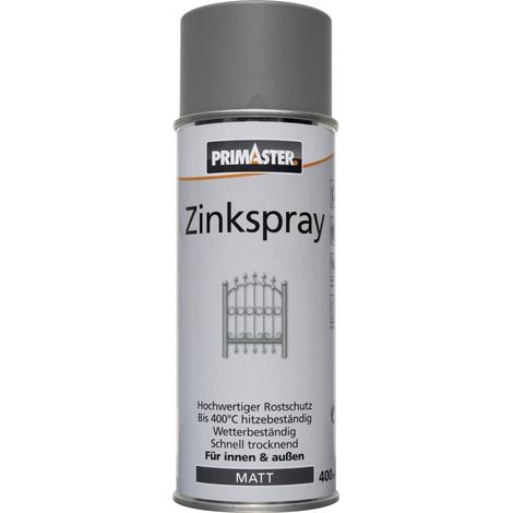 Primaster Zink-Lackspray 400ml Zinkspray Korrosionsschutz Wetterbeständig