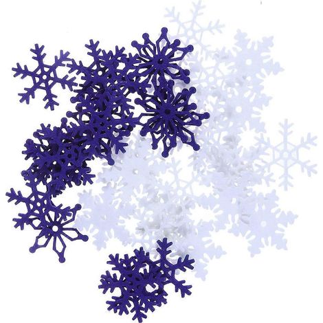 Ensemble de 40 flocons de neige de Noël en feutrine, motif dessin animé, à suspendre au sapin. (1/5)