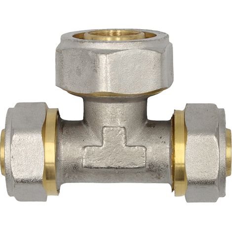 Klemmring Schraubfitting T-Stück 20x26x20 mm erweitert Verbundrohr (1/5)
