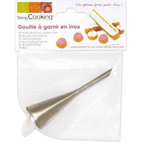 Douille à garnir - Scrapcooking - Inox - Ø0,5 cm - Cylindrique - Entretien facile