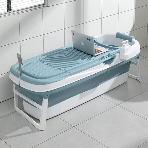 Fimous Portable Folding Shower Bathtub Adult Freestanding Bathtub for Small Bathrooms with Soap Basket (1/5)