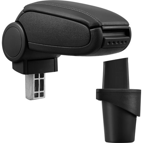 Mittelarmlehne VW Touran Caddy mit Staufach Kunstleder Schwarz pro.tec