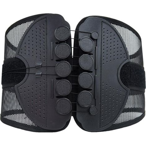 Ceinture correctrice de posture à double traction pour le bas du dos, soutien lombaire respirant et confortable. (1/5)