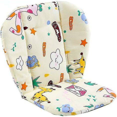 Cojín para silla alta para bebés y niños, cojín para asiento elevador, cojín para silla de comer, cojín para cochecito, My Yellow Giraffe (1/4)