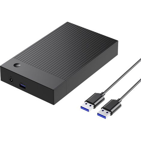 Adattatore da USB 3.0 a SATA, convertitore/adattatore per unità HDD/SSD Super Speed da 2,5"/3,5", unità ottica SATA con alimentatore da 12 V/2 A (1/2)