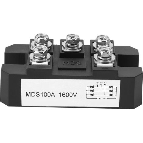 Redresseur triphasé à diodes MDS100A 1600V, pont redresseur de puissance 6001600V (1/5)