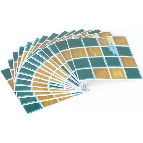 15 autocollants muraux en PVC, adhésifs, imperméables et anti-huile, pour la décoration de papier peint. (1/5)