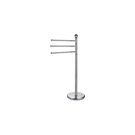 PORTA ASCIUGAMANI A PIANTANA IN ACCIAIO INOX  base ø cm.29  altezza totale cm.90    AGLAIA