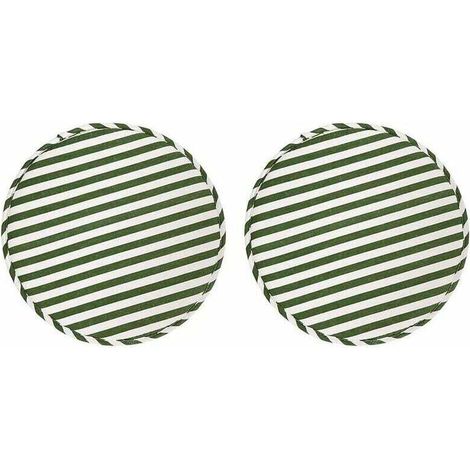 Runde, rutschfeste Stuhlkissen – 2er-Set – Memory-Schaum – 33 cm für Barhocker und Bistrostühle