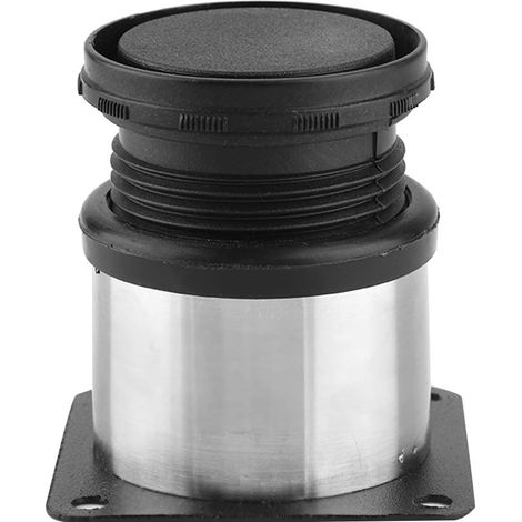 Pieds de meuble réglables en acier inoxydable, 4 pièces, pieds de placard pour table, lit, canapé, 50x50mm, pattes métalliques robustes avec hauteur ajustable. (1/3)
