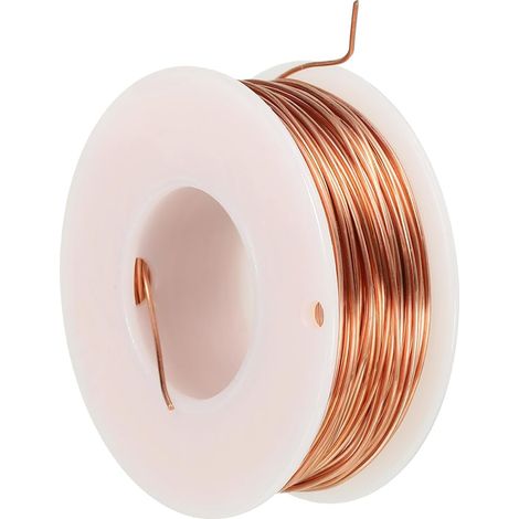 131 Pieds Solide Nu Cuivre Fil, 22 Jauge 99,9% Pure Cuivre Fil 0.7mm Doux Perles Fil Métal Plante Tige Cravates pour Bijoux Artisanat (40m) (1/5)
