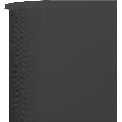 Paravent de jardin anthracite 400 x 80 cm – Brise-vue et intimité pour terrasse, balcon et extérieur (1/5)