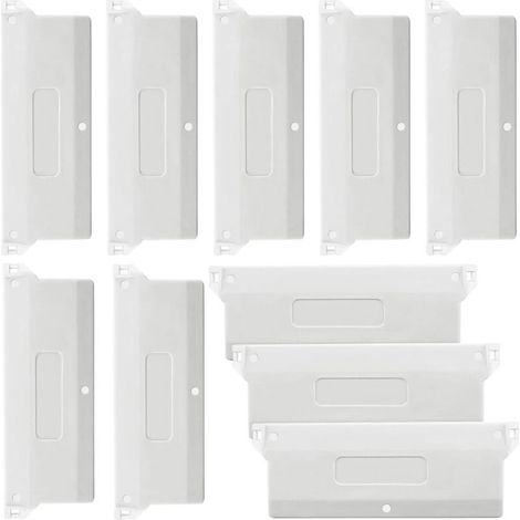 Lntyq Plaques de poids pour stores verticaux californiens 10 pièces Poids pour stores verticaux Lames de stores verticaux 127 mm Blanc (1/5)