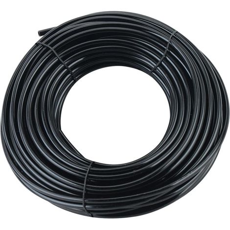 Micro Irrigation Hose 10M 1/4 Inch Drip Irrigation Line Garden Hose I.D 4mm/O.D 6mm Black Supply Hose for Garden Irrigation System (1/5)