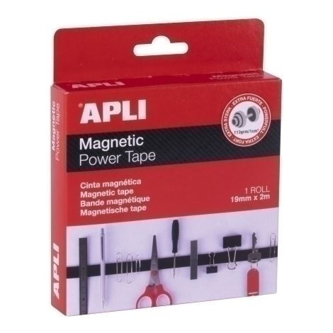 CINTA ADHESIVA APLI MAGNETICA 2m x19 mm
