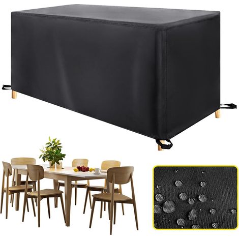 Housse Salon de Jardin Housse Table de Jardin, 150x90x130cm/LxWxH Housses pour Mobilier de Jardin