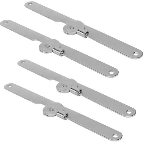 Charnière de porte pliante pour armoire de cuisine, support de charnière, fermeture silencieuse, fer durable, 23 cm (9 pouces), lot de 4 (1/5)